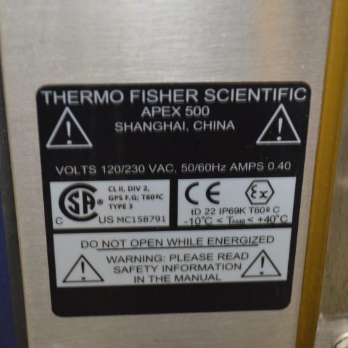 Thermo Scientific Model Apex500 S/S 10 in W x 4 3/4 in H Aperture Metal Detector