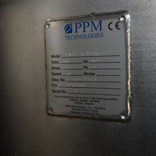 Spray Dynamics Model SD10 27 in Diameter S/S Seasoning Drum  with Powder Feeder