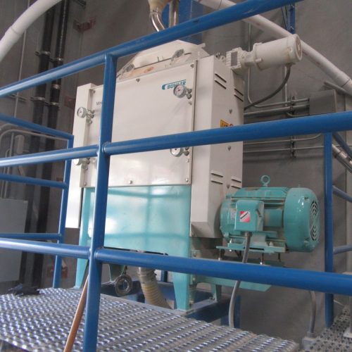 Complete Grain Processing System Including Grain Roller, Hopper, and Elevator