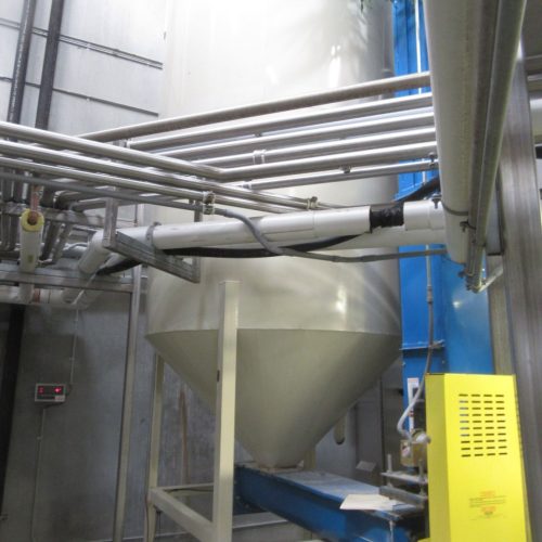 Complete Grain Processing System Including Grain Roller, Hopper, and Elevator