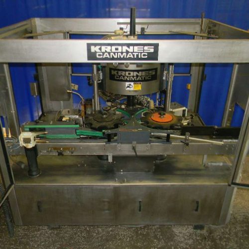 Krones Canmatic (12) Head Rotary Hot Melt Labeler