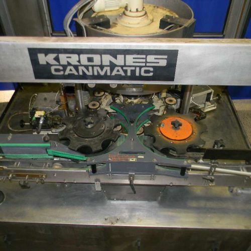 Krones Canmatic (12) Head Rotary Hot Melt Labeler