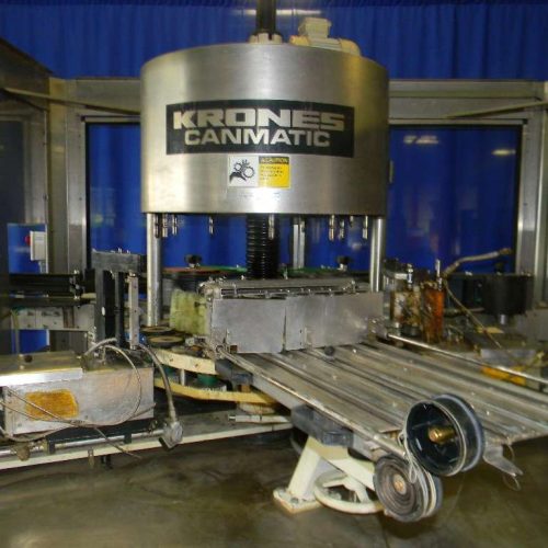 Krones Canmatic (12) Head Rotary Hot Melt Labeler