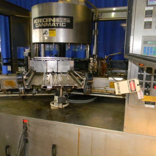 Krones Canmatic (12) Head Rotary Hot Melt Labeler