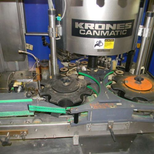 Krones Canmatic (12) Head Rotary Hot Melt Labeler