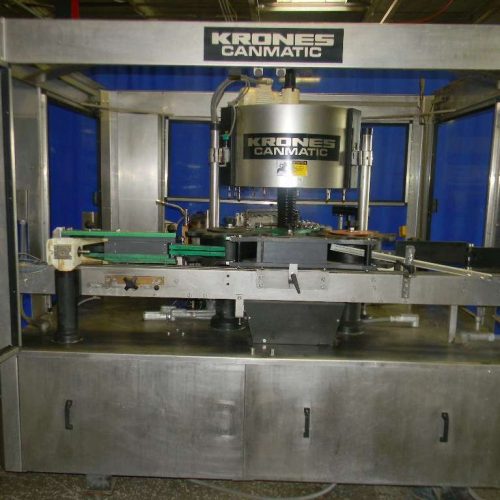 Krones Canmatic (12) Head Rotary Hot Melt Labeler