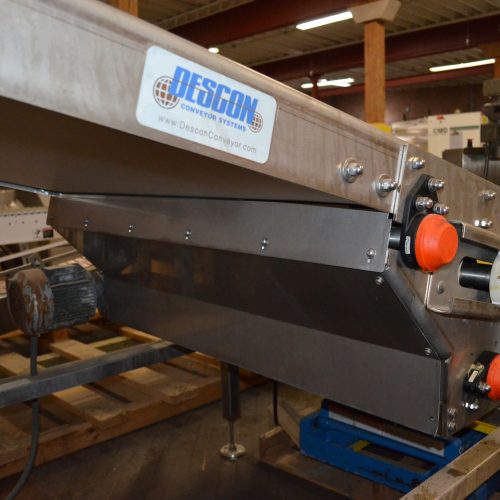 Descon 42 in W x 102 in L S/S Inclined Belt Conveyor