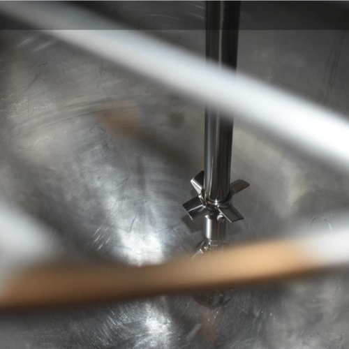 120 Gallon 316 S/S Jacketed Kettle with Admix Top Mount S/S High Shear Agitator