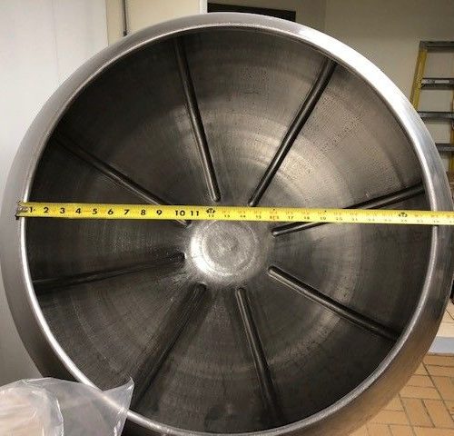 Approx. 30 in Diameter S/S Round Coating Polishing Pan