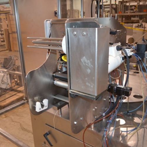 PacTec Model PTR6X2S Double Head Rotary Cup Filler with Sealer