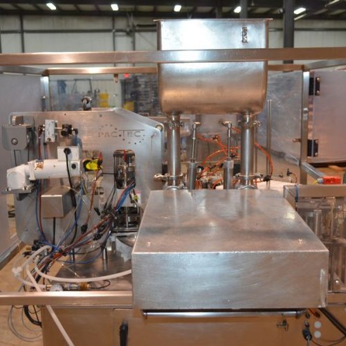 PacTec Double Head Rotary Cup Filler with Sealer