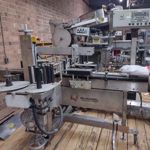 Quadrel Versaline Dual Sided Pressure Sensitive Front and Back Labeler