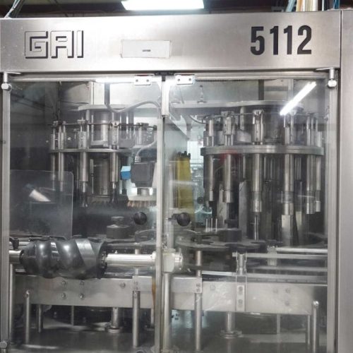 Complete GAI 1,500-6,000 BPH Beer Bottle Filling, Crowning, and Packing Line