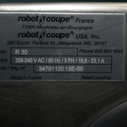 Robot Coupe Model R30 S/S Bowl Chopper
