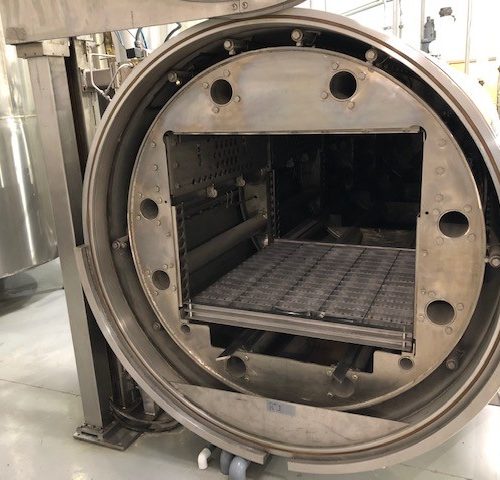 Stock Surdry S L Model AR175 1,700mm 5-Basket S/S Horizontal Rotary Batch Retort