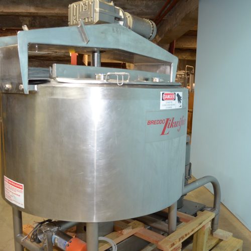 Breddo Model LORISS 100 Gallon S/S Round Jacketed Sweep Scrape Agitated Likwifier