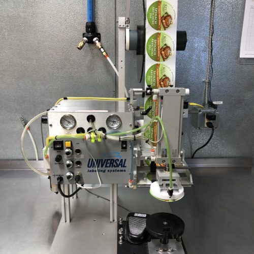 Universal Model L60 Table Top Tamp Down Labeler