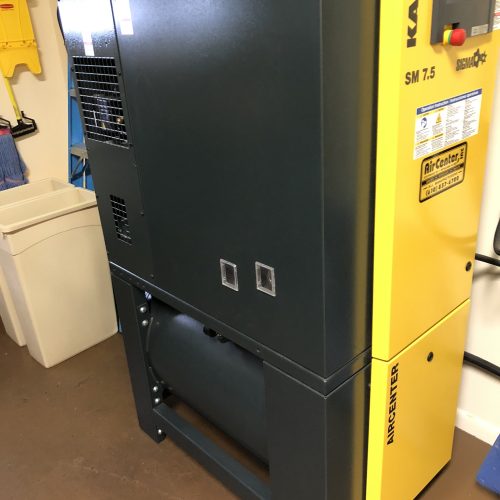 Kaeser Model AircenterSM7.5, 7.5 HP Rotary Screw Air Compressor and Air Dryer