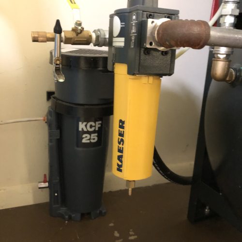 Kaeser Model AircenterSM7.5, 7.5 HP Rotary Screw Air Compressor and Air Dryer