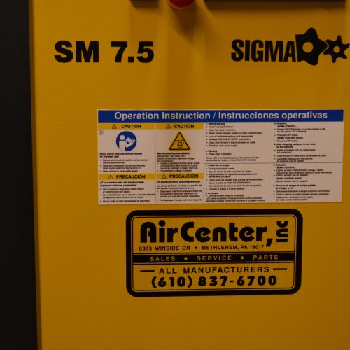 Kaeser Model AircenterSM7.5, 7.5 HP Rotary Screw Air Compressor and Air Dryer