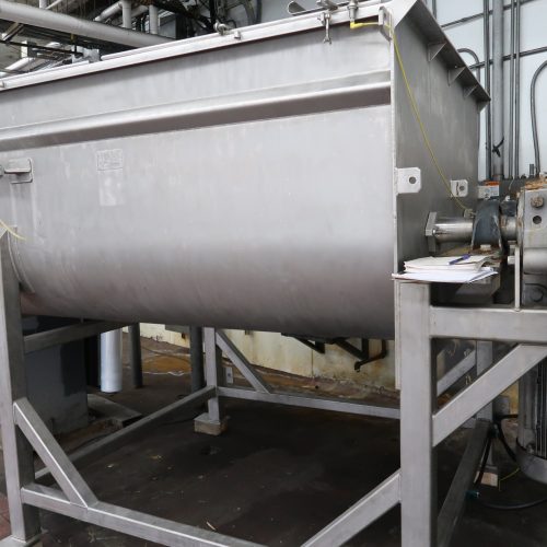 MTC Model MTB34060R 6,000 Pound Capacity S/S Twin Shaft Ribbon Blender