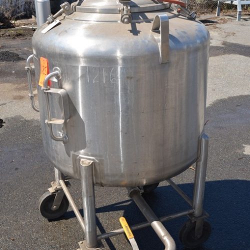 125 Gallon Letsch Vertical S/S Pharmaceutical Grade Tank