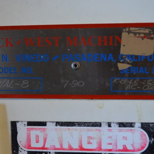 Pack West Model Royal-8 (8) Head S/S Rotary Screw Capper