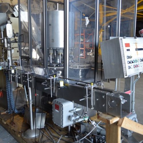 Consolidated Capem Model TG10XP Explosion Proof (10) Head S/S Rotary Chuck Capper