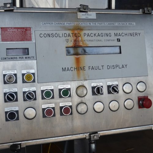 Consolidated Capem Model TG10XP Explosion Proof (10) Head S/S Rotary Chuck Capper