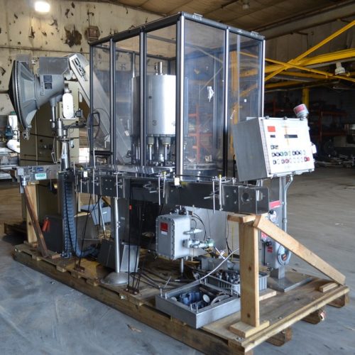 Consolidated Capem Model TG10XP Explosion Proof (10) Head S/S Rotary Chuck Capper