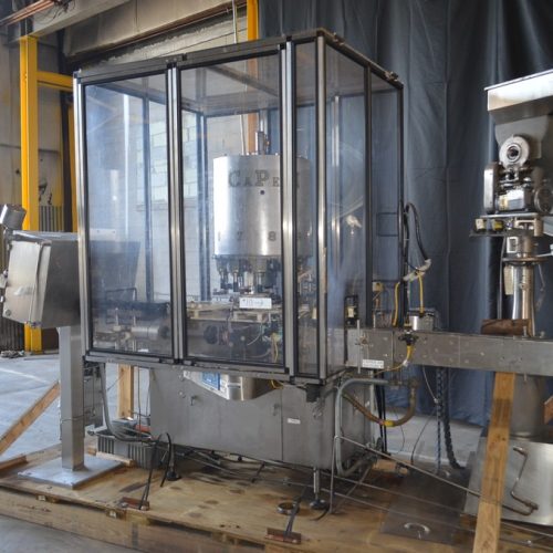 Consolidated Capem Model TG10XP Explosion Proof (10) Head S/S Rotary Chuck Capper