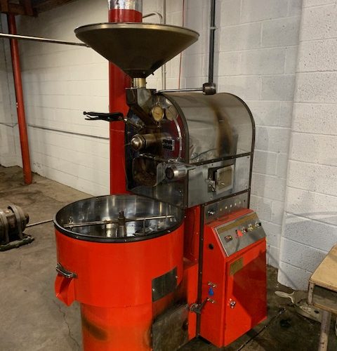 Complete Jebez Coffee Roating System with Jebex Roaster, Silo, VFFS