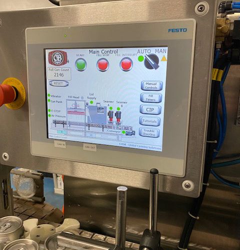 Cask Model  10/10/2 Complete 80 CPM Can Filling and Sealing Line