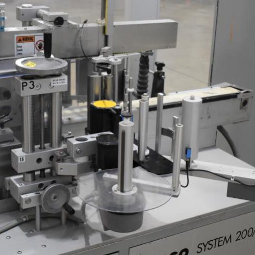 PagoMat System 200/157 Front and Back Pressure Sensitive Labeler w/ Redundant Heads