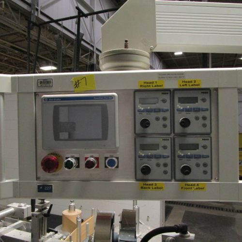 PagoMat System 200/157 Front and Back Pressure Sensitive Labeler w/ Redundant Heads