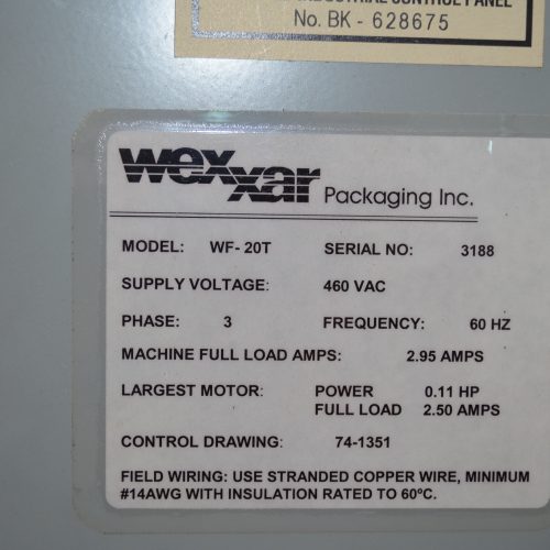 Wexxar Model WF20T Automatic 20 CPM Tape Case Erector