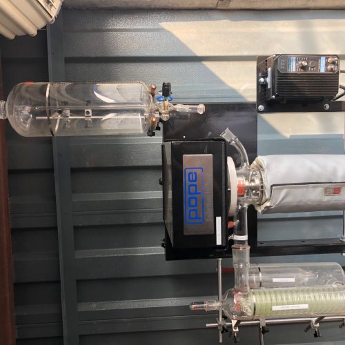 Pope Scientific Model 4040402 4 in Diameter Wiped Film Distillation System