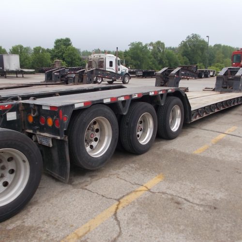 2015 Trail King Model TK120HDG 53 ft L Tri-Axle Lowboy Trailer