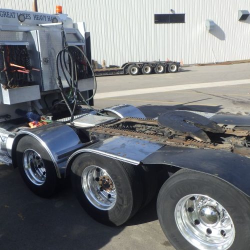 2014 Kenworth Model T800 Tri-Axle Semi Truck Tractor