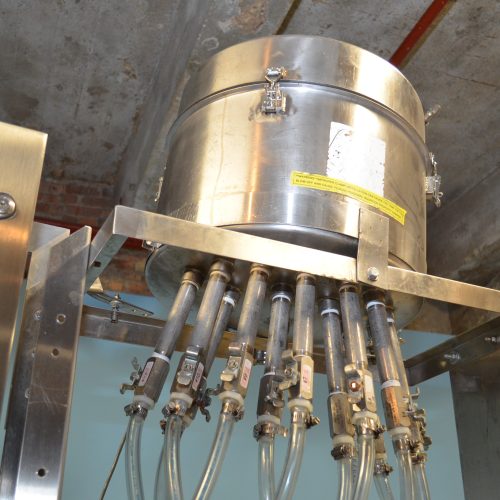 12-Head S/S Inline Filler with Manually Adjustable Nozzle Bar