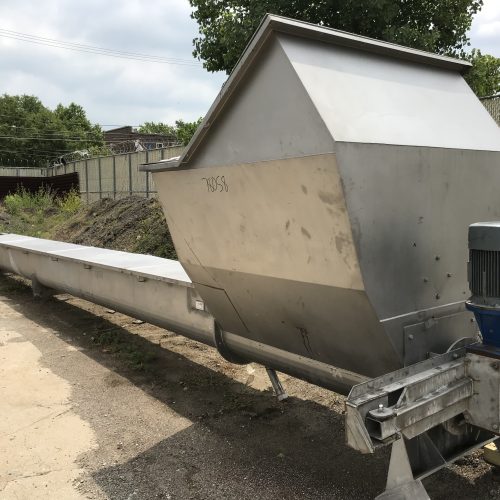 Westrup Model TR500 35 ft L x 19 in Diameter S/S Screw Conveyor