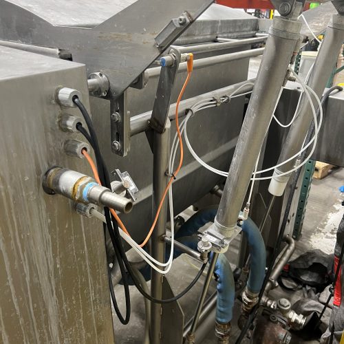 100 Gallon Tucs Model TECV100TSP S/S Horizontal Jacketed Agitated Cooking Kettle