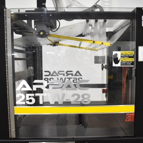 Arpac Model 25TW28 Intermittent Motion Shrink Bundler with Heat Shrink Tunnel