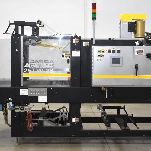Arpac Model 25TW28 Intermittent Motion Shrink Bundler with Heat Shrink Tunnel