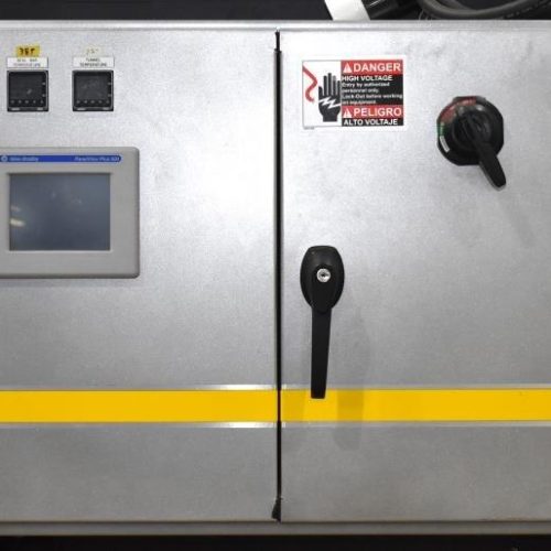 Arpac Model 25TW28 Intermittent Motion Shrink Bundler with Heat Shrink Tunnel