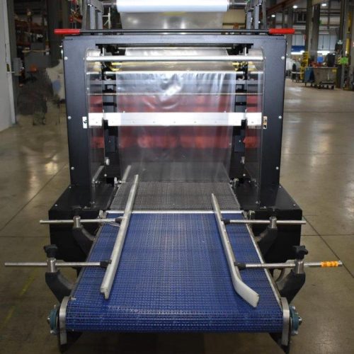 Arpac Model 25TW28 Intermittent Motion Shrink Bundler with Heat Shrink Tunnel
