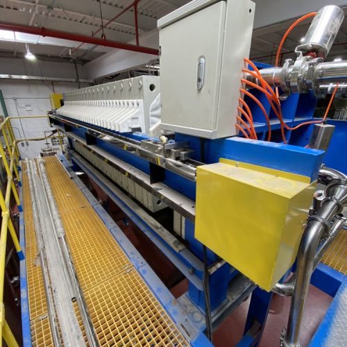 Hangzhou Leo Model XAZ601000UK Reinforced Polypropylene Hydraulic 60 Sq Meter Filter Press