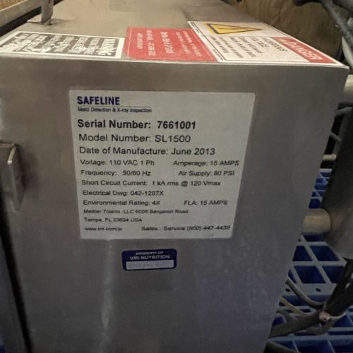 Mettler Toledo Model SL1500 Conveyorized Metal Detector
