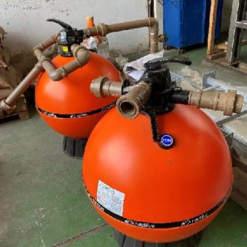 Complete Seibt Water Treatment Line Including S/S Decanter, Filter Press, Filters, Valves, and Piping