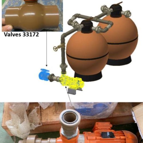 Complete Seibt Water Treatment Line Including S/S Decanter, Filter Press, Filters, Valves, and Piping